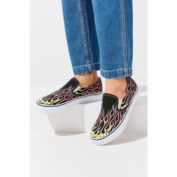 Vans Shoes - Vans Mash Up Flames Classic Slip-On 🔥